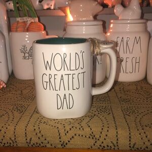 Rae Dunn WORLD’S GREATEST DAD Mug with Charm